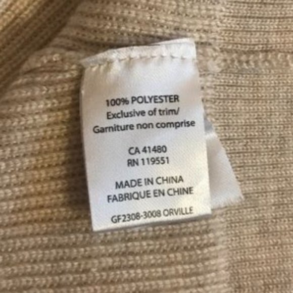 Cropped cardigan - Gentle Fawn, sz S - Picture 6 of 9